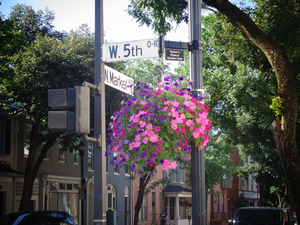 Right outside the office